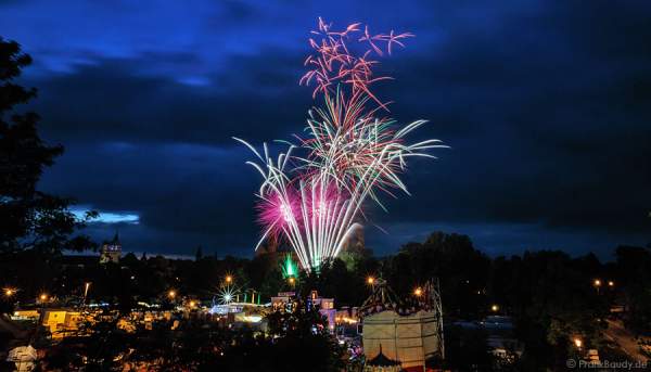 Feuerwerk bei der Frühjahrsmesse 2014 in Speyer