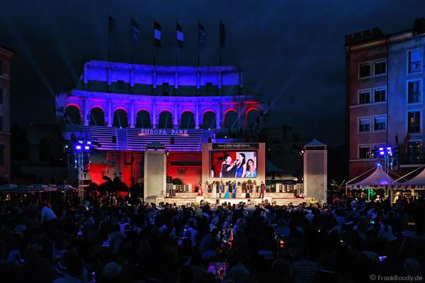 Miss WM 2014 Wahl im Innenhof/Piazza des Hotels Colosseo - Europa-Park Rust