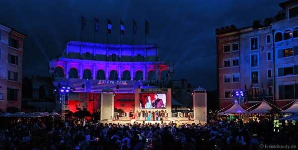Miss WM 2014 Wahl im Innenhof/Piazza des Hotels Colosseo - Europa-Park Rust