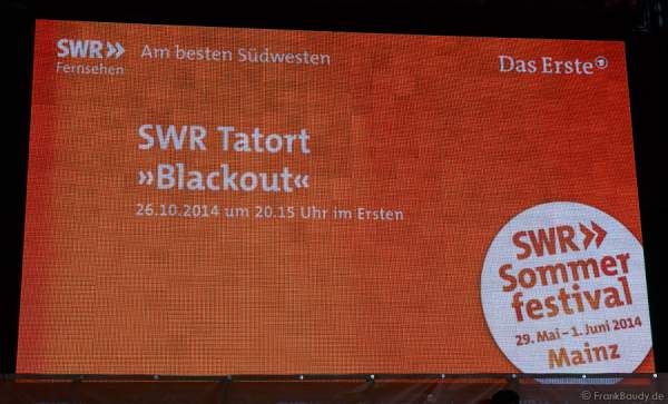 Tatort BLACKOUT Premiere beim SWR Sommerfestival 2014 Mainz