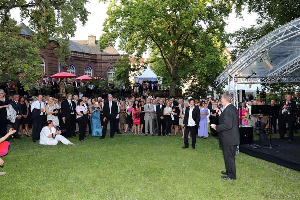 Dieter Wedel bei der Eröffnungsrede der Nibelungen-Festspielen 2014