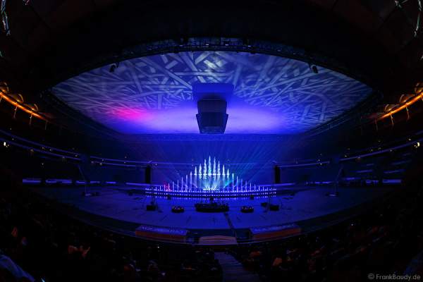 Wasserspektakel AQUANARIO 2014 in der Commerzbank-Arena in Frankfurt