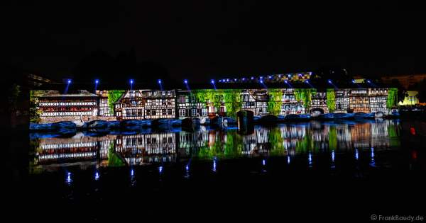 Wasser- und Lichtspiele beim Sommerfestival 2014 in Straßburg