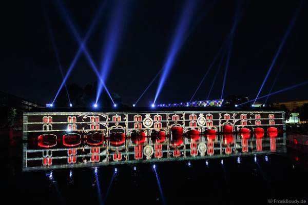 Wasser- und Lichtspiele beim Sommerfestival 2014 in Straßburg