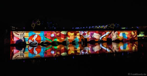 Wasser- und Lichtspiele beim Sommerfestival 2014 in Straßburg