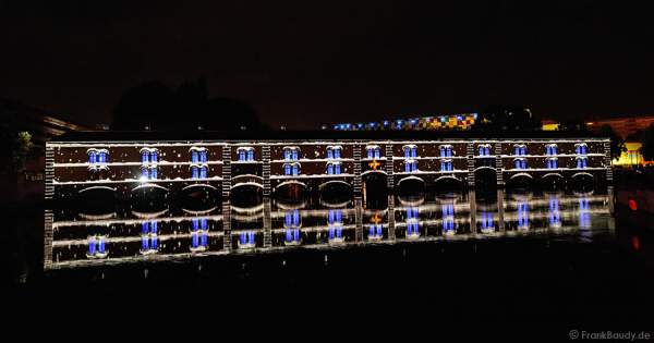 Wasser- und Lichtspiele beim Sommerfestival 2014 in Straßburg
