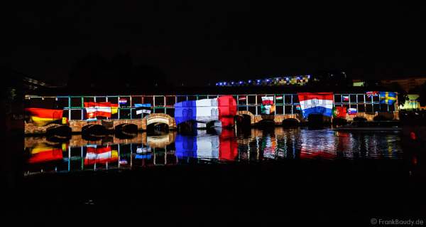 Wasser- und Lichtspiele beim Sommerfestival 2014 in Straßburg