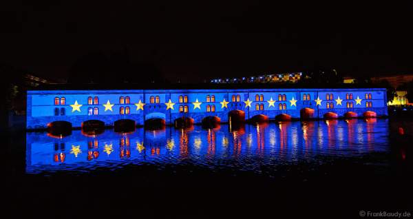 Wasser- und Lichtspiele beim Sommerfestival 2014 in Straßburg