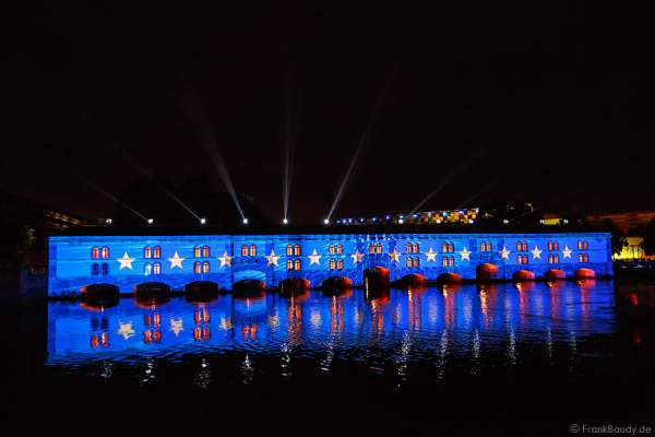 Wasser- und Lichtspiele beim Sommerfestival 2014 in Straßburg