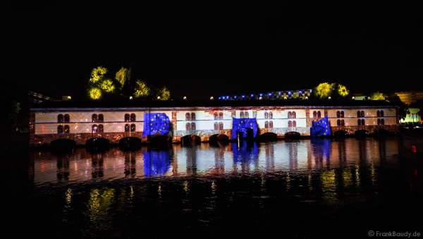 Wasser- und Lichtspiele beim Sommerfestival 2014 in Straßburg