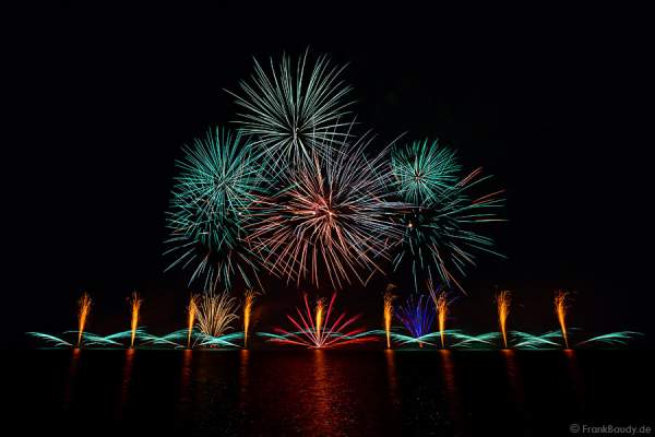 Seefeuerwerk am Lac de Gérardmer