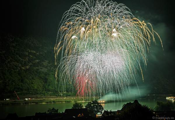 Feuerwerk Gravity bei Rhein in Flammen 2014 in Oberwesel