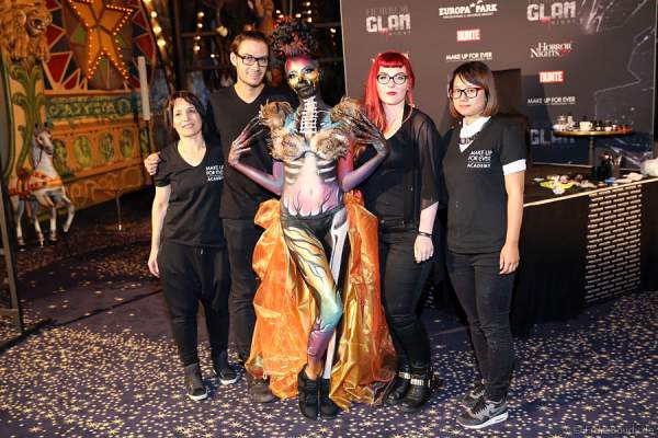 Team von Make Up For Ever bei der Horror Glam Night 2014