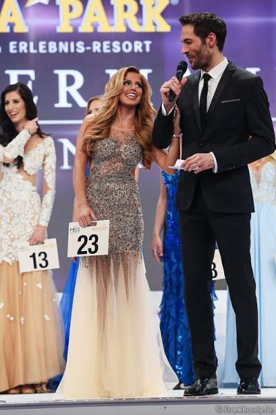 Vize-Miss Germany 2015 - Julia Kraml - beim Interview mit Alexander Mazza