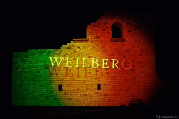Videoanimation an der Römervilla Weilberg bei der Weinbergnacht in Bad Dürkheim 2015