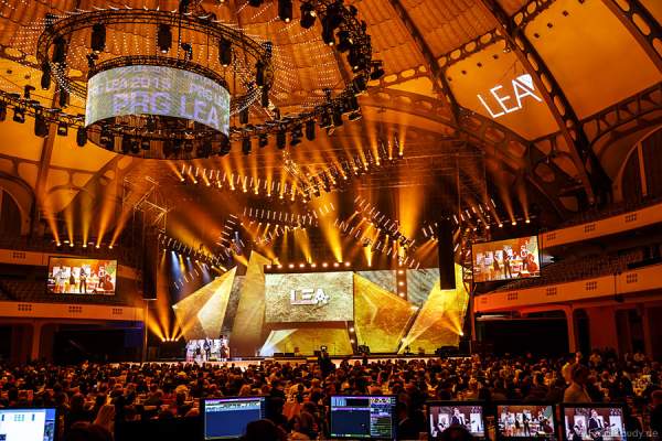 Blick vom FOH beim PRG LEA - Live Entertainment Award 2015 (LEA Award) in der Frankfurter Festhalle