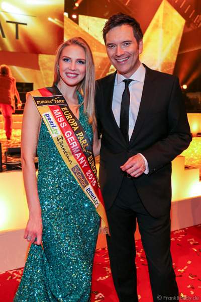 MISS Germany 2015 Olga Hoffmann und Ingo (Nikolaus Reinhard Werner) Nommsen beim PRG LEA - Live Entertainment Award 2015 (LEA Award)