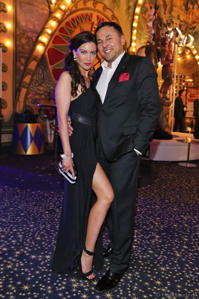 Dr. Jos Gal mit Ehefrau Timea Csata beim Radio Regenbogen Award 2015 im Europa-Park