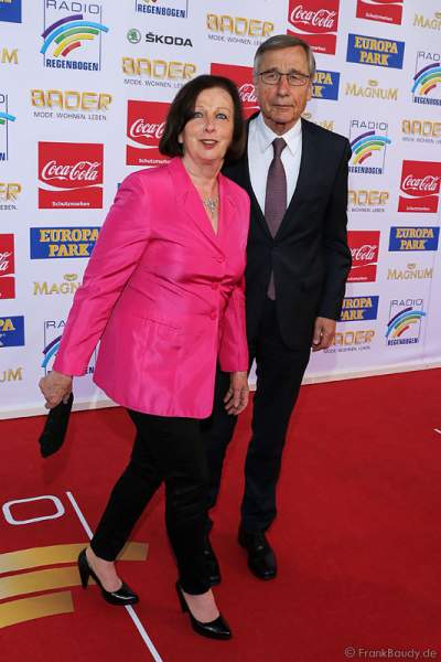 Wolfgang Clement und Ehefrau Karin Clement beim Radio Regenbogen Award 2015