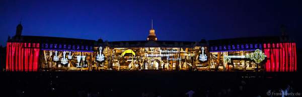 Schlosslichtspiele 300 Jahre Stadtgeburtstag Karlsruhe 2015
