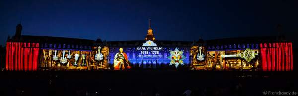 Schlosslichtspiele 300 Jahre Stadtgeburtstag Karlsruhe 2015