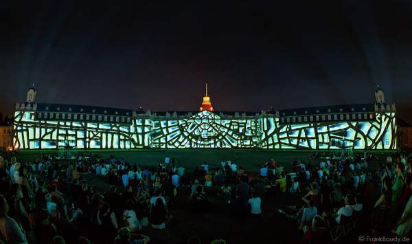 Reflexionen von Jesper Wachtmeister/Solaris Filmproduktion Schlosslichtspiele 300 Jahre Stadtgeburtstag Karlsruhe