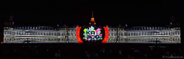 Schlosslichtspiele 300 Jahre Stadtgeburtstag Karlsruhe 2015