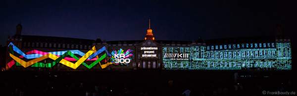 Schlosslichtspiele 300 Jahre Stadtgeburtstag Karlsruhe 2015