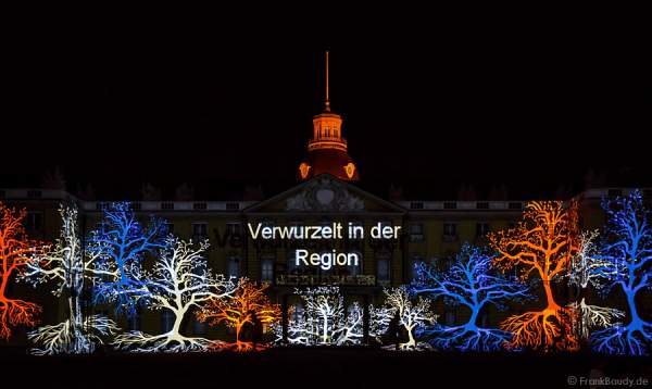 Schlosslichtspiele 300 Jahre Stadtgeburtstag Karlsruhe 2015