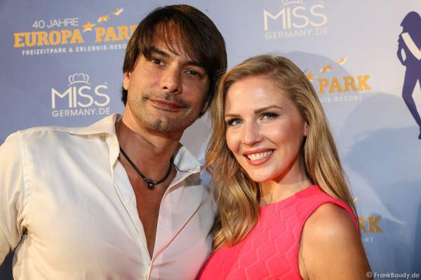 Marcus Schenkenberg und Olga Hoffmann (Miss Germany 2015) - 1. Europäischer Missen TEAM-Cup im Europa-Park