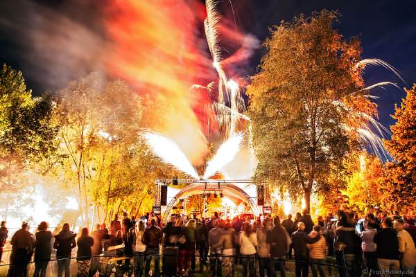 Feuerwerk bei der Sommernacht 2015 auf der Gartenschau in Kaiserslautern