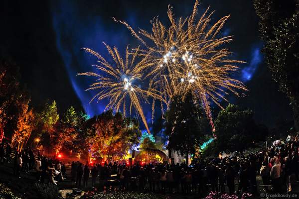 Feuerwerk bei der Sommernacht 2015 auf der Gartenschau in Kaiserslautern
