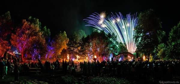 Feuerwerk bei der Sommernacht 2015 auf der Gartenschau in Kaiserslautern