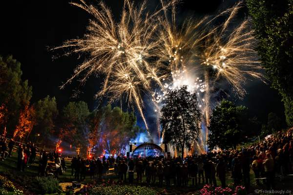 Feuerwerk bei der Sommernacht 2015 auf der Gartenschau in Kaiserslautern