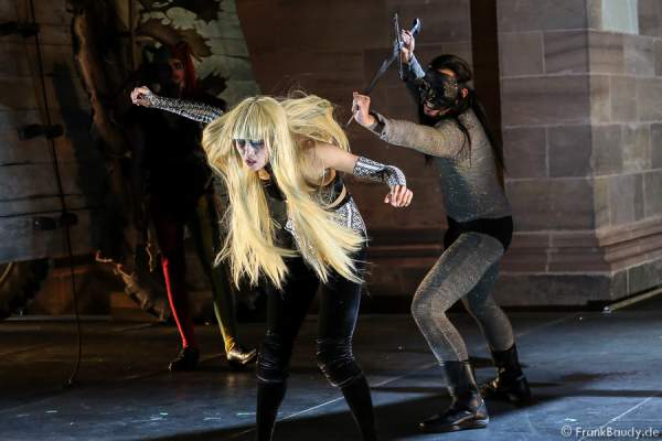 Max Urlacher als Hagen bei Gemetzel - Nibelungen-Festspiele 2015 in Worms