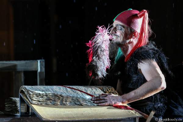 Maik Solbach als Narr bei Gemetzel - Nibelungen-Festspiele 2015 in Worms