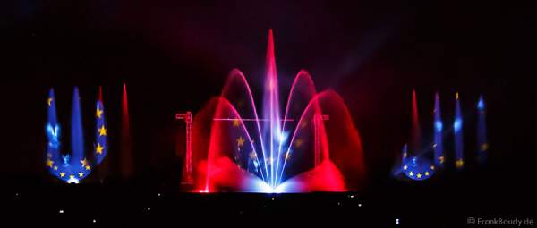 Wasserspiele bei Aquatique Show ALSACE - 70 Jahre Frieden - Art et Lumière, Furdenheim 2015