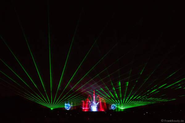 Wasserspiele und Laser bei Aquatique Show ALSACE - 70 Jahre Frieden - Art et Lumière, Furdenheim 2015