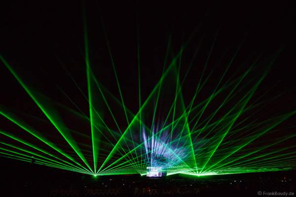 Wasserspiele und Laser bei Aquatique Show ALSACE - 70 Jahre Frieden - Art et Lumière, Furdenheim 2015
