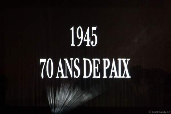 Furdenheim feiert mit Show ALSACE 70 Jahre Frieden - Wasserleinwand