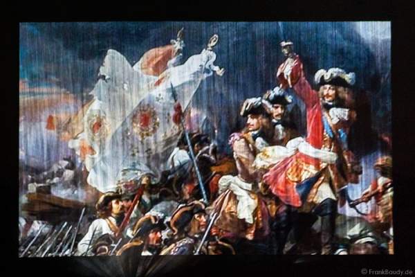 Furdenheim feiert mit Show ALSACE 70 Jahre Frieden - Wasserleinwand