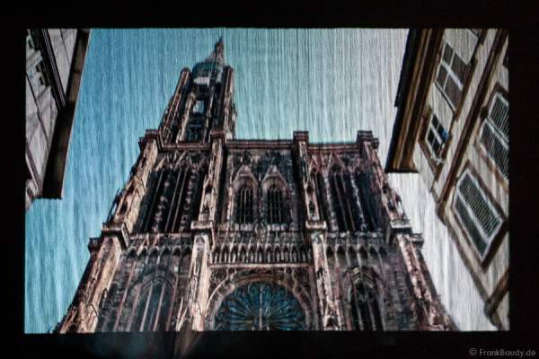 Furdenheim feiert mit Show ALSACE 70 Jahre Frieden - Wasserleinwand