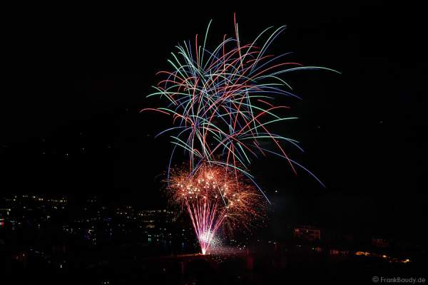 Feuerwerk bei der 3. Heidelberger Schlossbeleuchtung 2015
