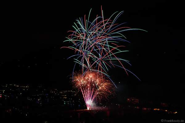 Feuerwerk bei der 3. Heidelberger Schlossbeleuchtung 2015