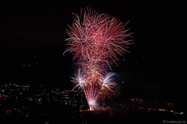 Feuerwerk bei der 3. Heidelberger Schlossbeleuchtung 2015