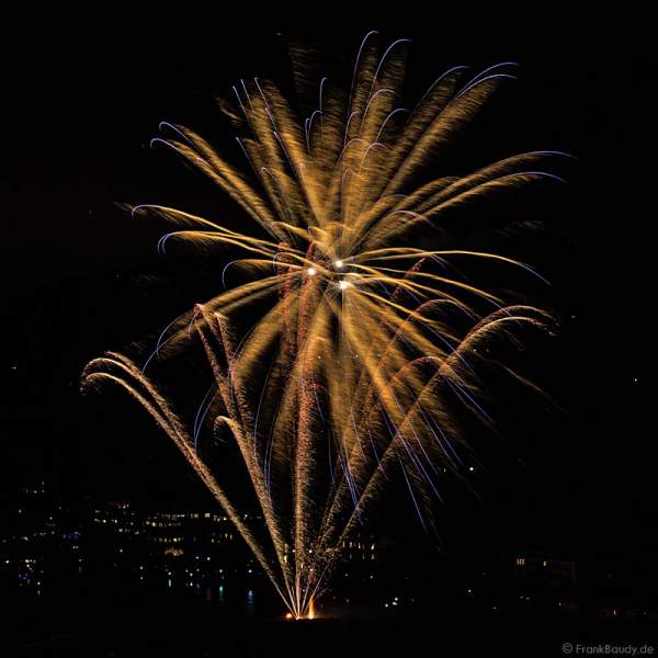 Feuerwerk bei der 3. Heidelberger Schlossbeleuchtung 2015