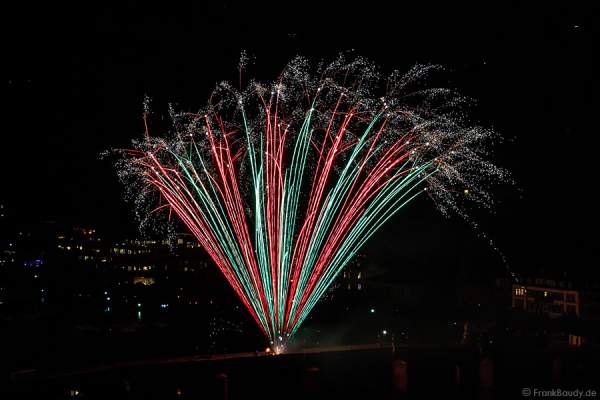 Feuerwerk bei der 3. Heidelberger Schlossbeleuchtung 2015