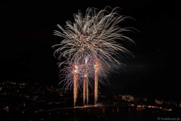 Feuerwerk bei der 3. Heidelberger Schlossbeleuchtung 2015