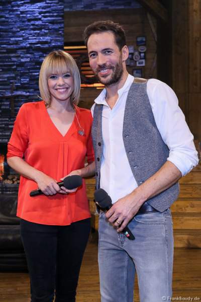 Francine Jordi und Alexander Mazza bei der Stadlshow 2015 in Offenburg