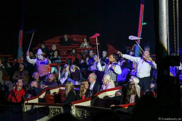 Die Clowns bei Salto Vitale des Circus Roncalli